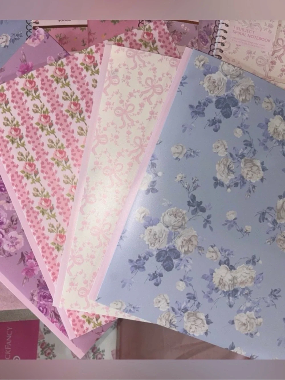 LoveShackFancy x Target Yoobi spiral notebook and prong folders complete set! NW